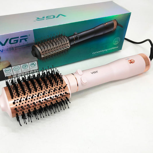 Электрический фен браш для укладки волос VGR V-494 2200 Вт. Цвет: розовый