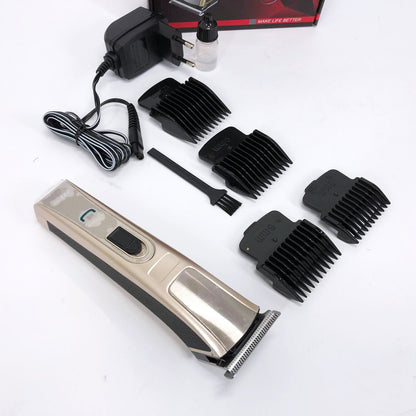 Машинка для стрижки Gemei GM-657 беспроводная с комплектом насадок, Парикмахерские машинки