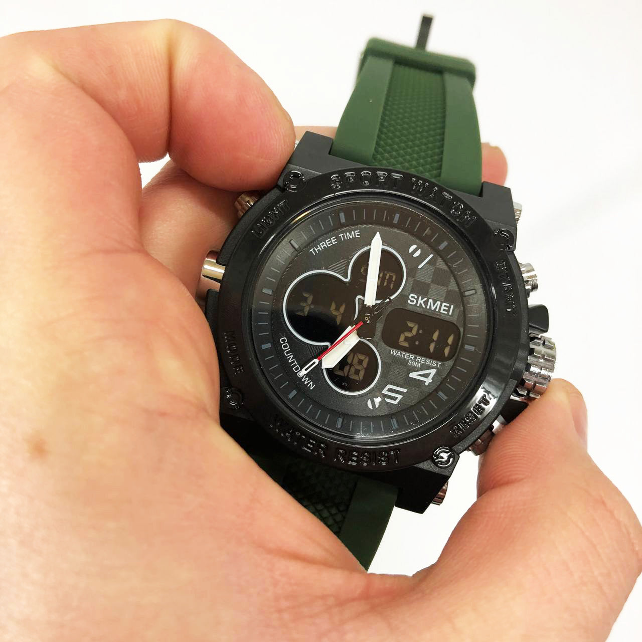 Часы наручные мужские SKMEI 2065AG, водонепроницаемые мужские часы, мужские спортивные