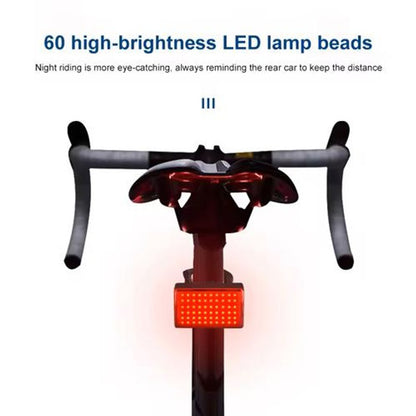 Велофонарь MY-2105-60LED, Велосипедный фонарь с функцией мигалки, Световые сигналы для велосипеда