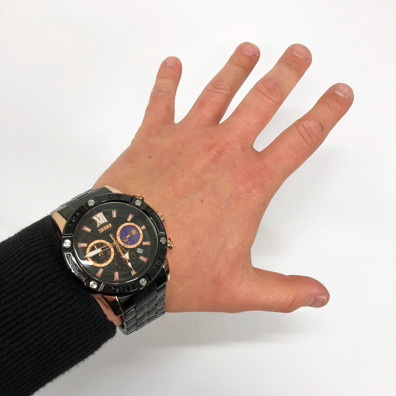 Часы наручные мужские SKMEI 9235RG, часы кварцевые мужские, модные мужские часы круглые