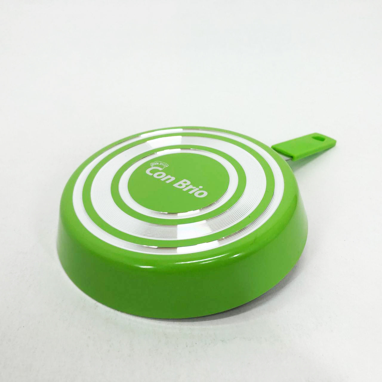 Сковорода Con Brio CB-1414, 14см, Мини, Eco Granite, сковорода удобная на кухню. Цвет: зеленый