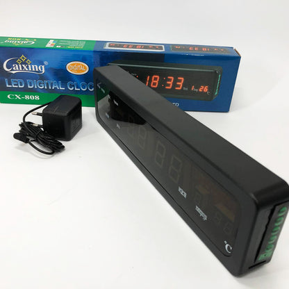 Электронные часы Caixing СХ-808, Цифровые настольные часы квадратные, LED Лед часы настольные