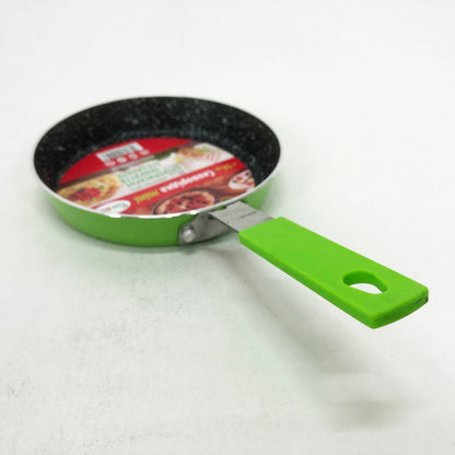 Сковорода Con Brio CB-1414, 14см, Мини, Eco Granite, сковорода удобная на кухню. Цвет: зеленый