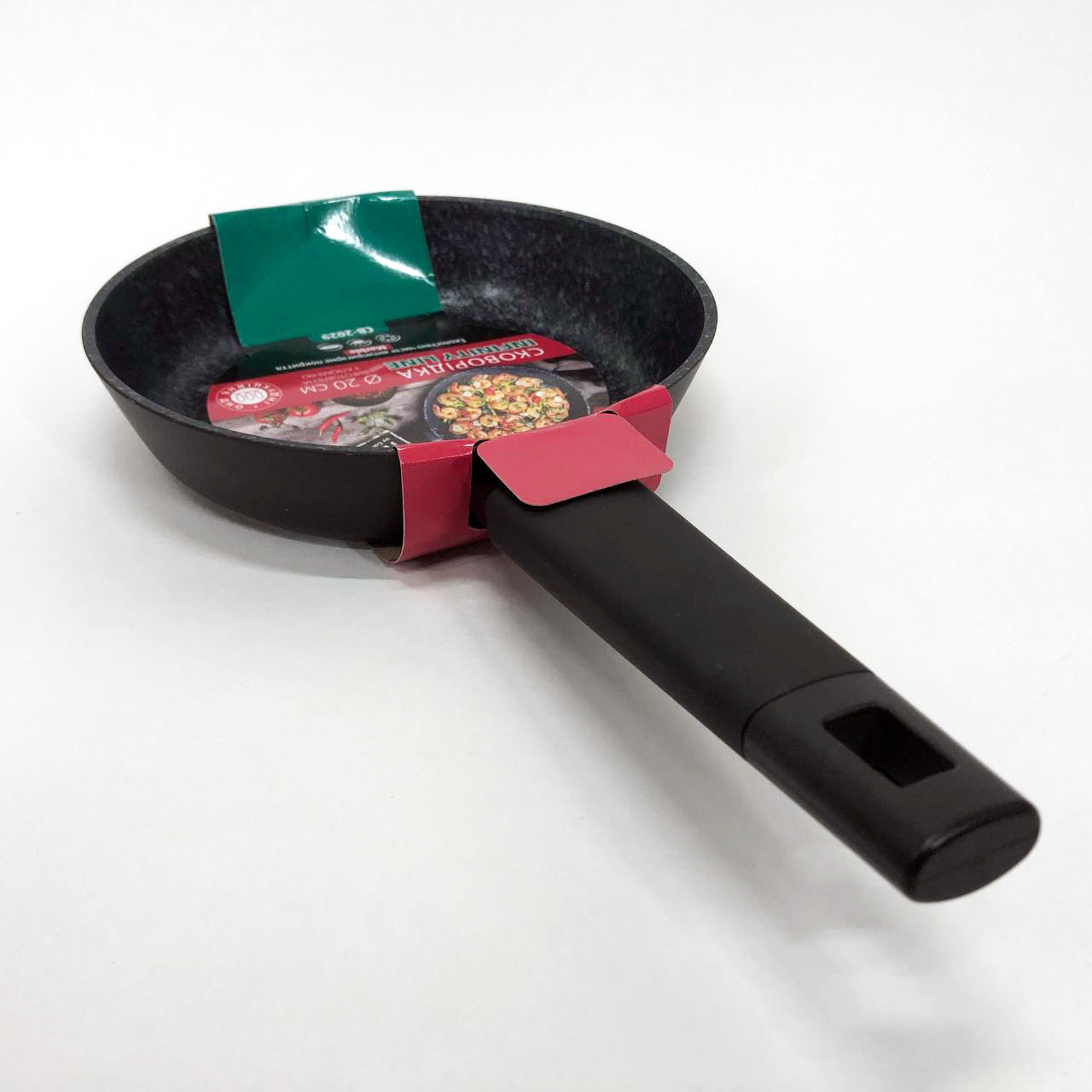 Сковорода с индукцией 20 см Con Brio СВ-2029 антипригарное покрытие можно мыть в посудомоечной машине