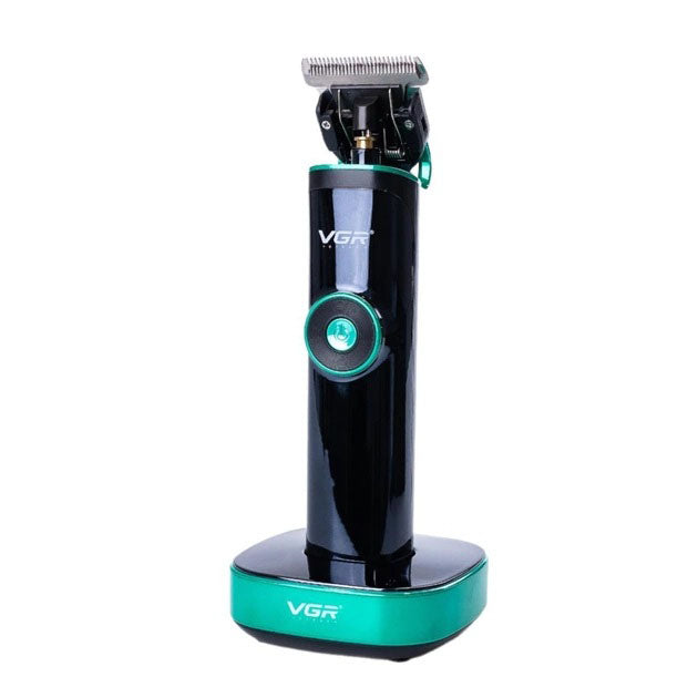 Универсальная машинка триммер для стрижки волос VGR V-671 аккумуляторный с набором насадок и LED дисплеем