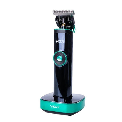 Универсальная машинка триммер для стрижки волос VGR V-671 аккумуляторный с набором насадок и LED дисплеем