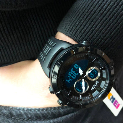 Часы наручные мужские SKMEI 2014BKBK, часы скмей мужские, оригинальные мужские часы спортивные