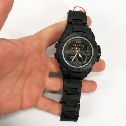 Часы наручные мужские SKMEI 1452BK BLACK, водонепроницаемые мужские часы. Цвет: черный