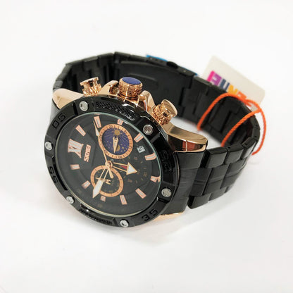 Часы наручные мужские SKMEI 9235RG, часы кварцевые мужские, модные мужские часы круглые