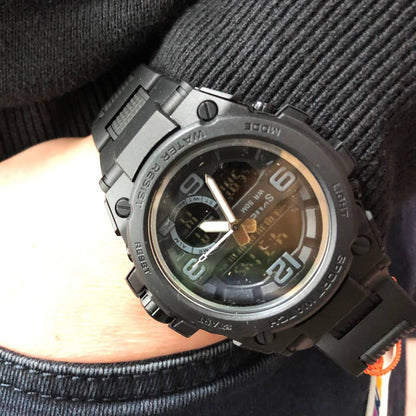 Часы наручные мужские SKMEI 1452BK BLACK, водонепроницаемые мужские часы. Цвет: черный