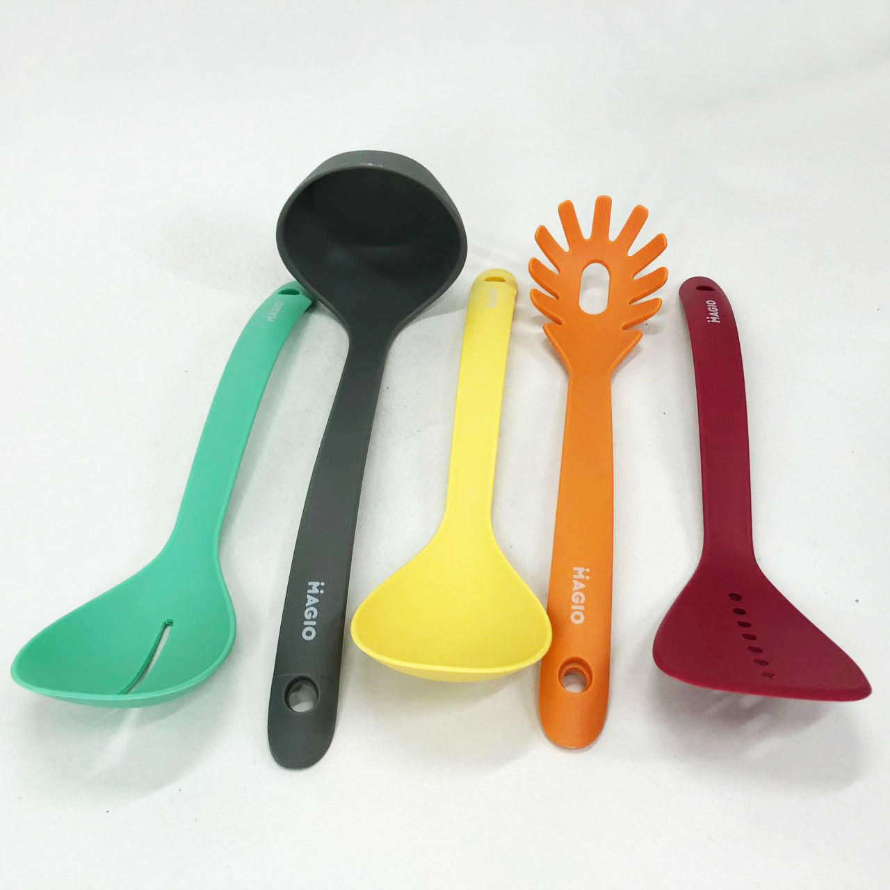 Набор кухонных принадлежностей Magio MG-1123 5 предметов, Силиконовый кухонный набор поварешек