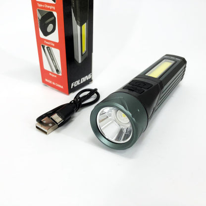 Фонарь карманный поворотный Police 508-OSL+COB, встроенным аккумулятором, магнитом и 7 режимами