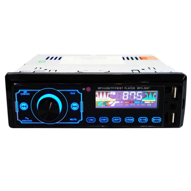 Автомагнитола MP3 3887 ISO 1DIN сенсорный дисплей LED/LCD, Автомобильная магнитола 1din штатная