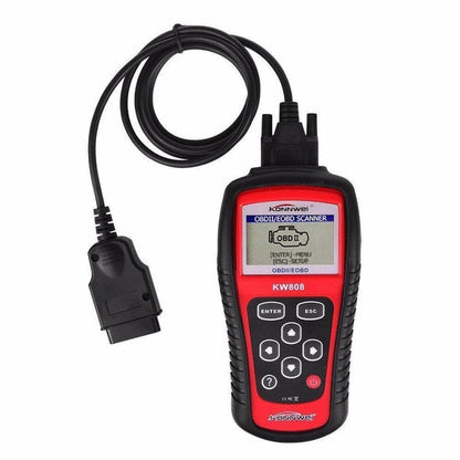 Автомобильный диагностический сканер Konnwei KW808 OBD II/EOBD, Автотестер универсальный Адаптер