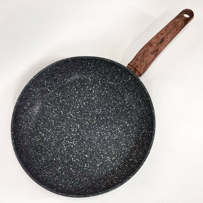 Сковорода Well Done WD-1038N с покрытием Marble Stone 28 см, сковорода с индукционным дном