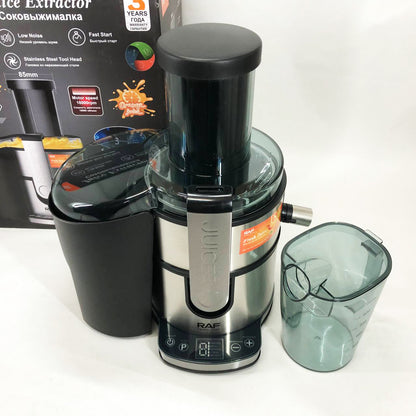 Электрическая соковыжималка RAF R.2700 для цитрусовых, фруктов и овощей с емкостью для сока 1.1 л 800 Вт