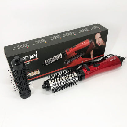 Фен щетка для сушки волос вращающейся Gemei GM-4829, Стайлер для укладки, браш воздушный, плойка расческа