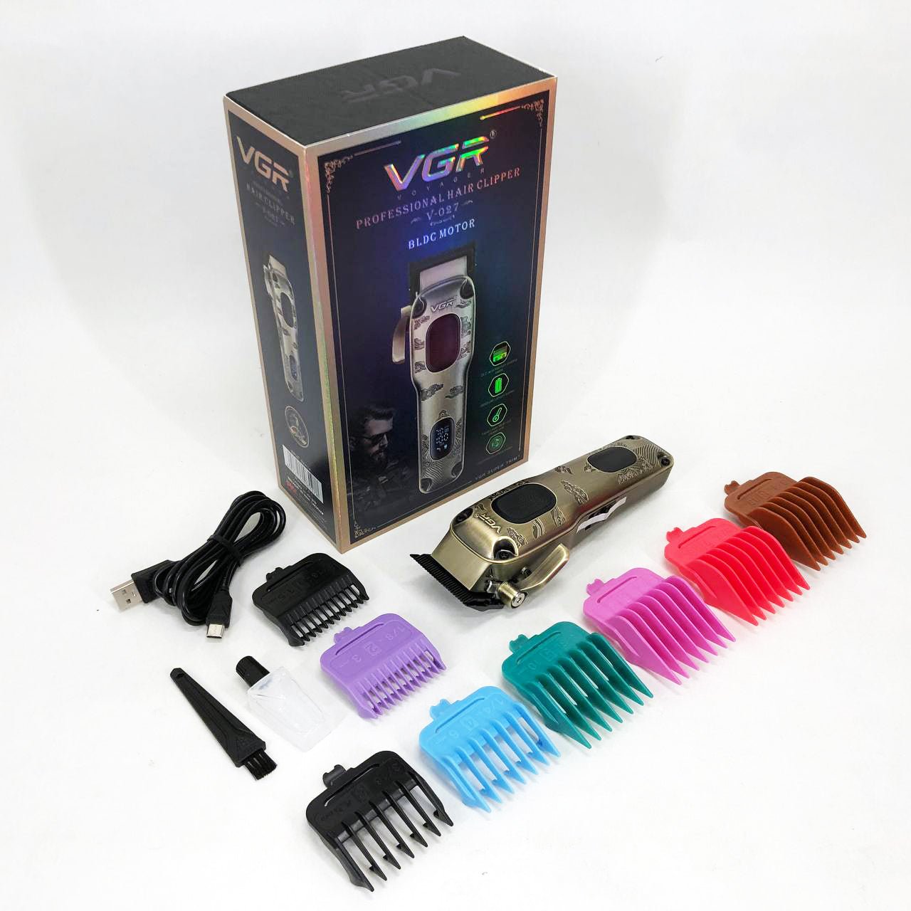 Аккумуляторная машинка для стрижки VGR V-027