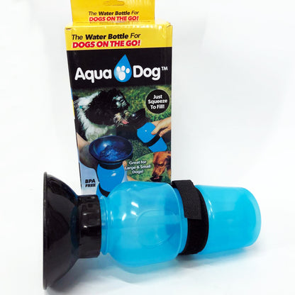 Поилка для собак дорожная переносная Aqua Dog 537 мл портативная бутылка для крупных и мелких собак FS-97