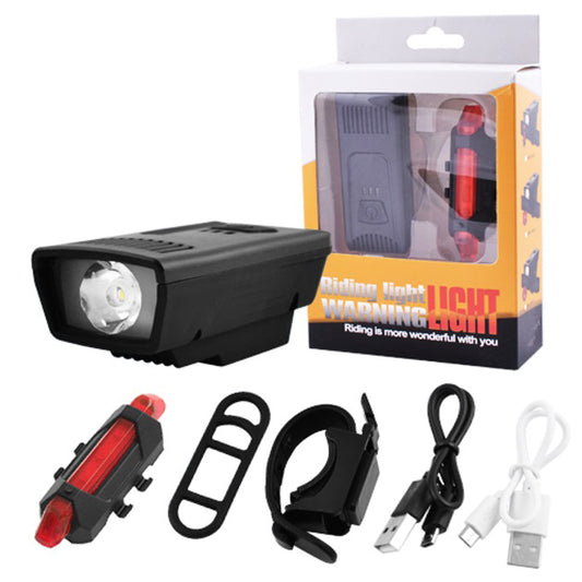 Велофонарь аккумуляторный комплект 1803-1-XPE + STOP-5LED, Велосипедный свет на руль