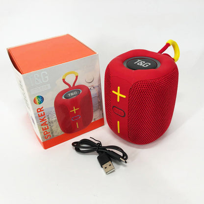 Портативная Bluetooth колонка TG658 8W с RGB подсветкой, колонка для вечеринки. Цвет: красный