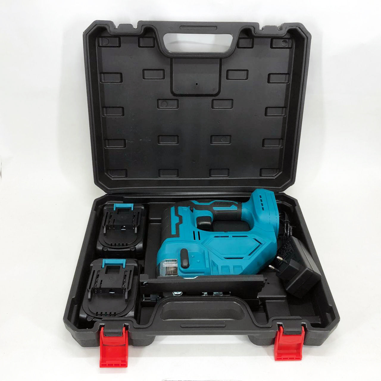 Аккумуляторный бесщеточный лобзик 24V с 2 АКБ в пластиковом кейсе с регулировкой скорости и угла наклона