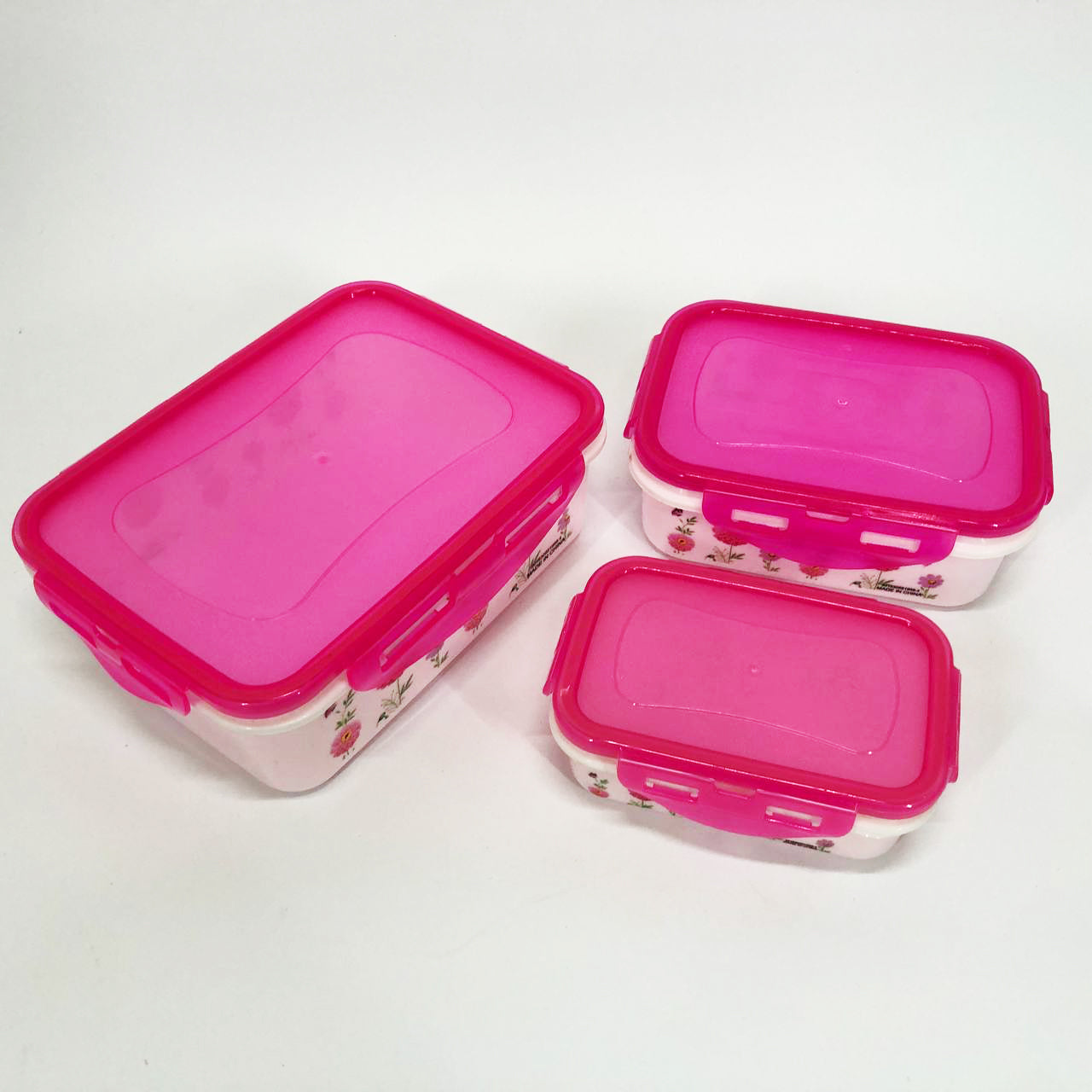 Набор пластиковых судков UNIQUE UN-1511. Цвет: розовый