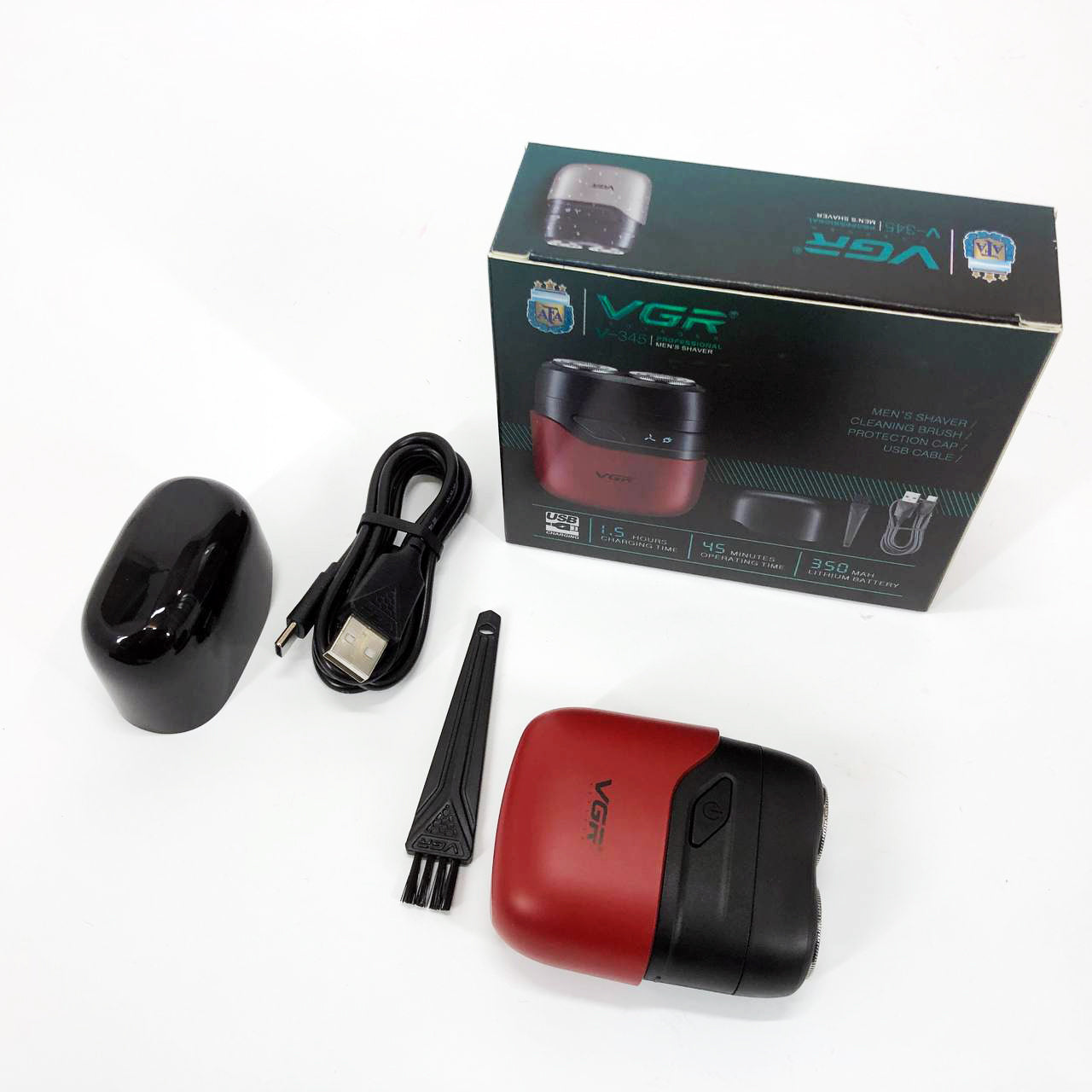 Электробритва VGR V-345. Цвет: красный