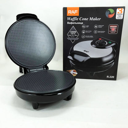 Вафельница электрическая RAF R.220, 1200 Вт с антипригарным покрытием