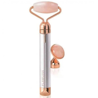 Массажер ролик электрический для лица Facial Roller Massager. Цвет: бежевый