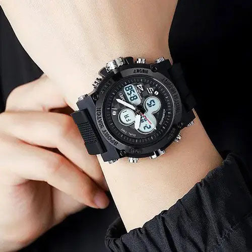 Часы наручные мужские SKMEI 2065BKWT, водонепроницаемые мужские часы, мужские спортивные