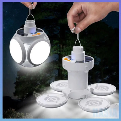 Фонарь Лампа для кемпинга аккумуляторная BL-2029 + SOLAR на солнечной батарее кемпинговый складной фонарь