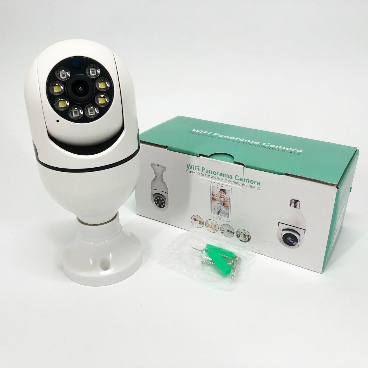 Камера видеонаблюдения лампочка CAM L1 E27 WIFI IP 360/90 поворотная