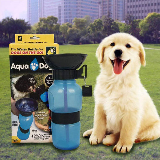 Поилка для собак дорожная переносная Aqua Dog 537 мл портативная бутылка для крупных и мелких собак FS-97