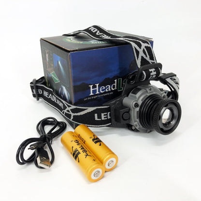 Фонарь налобный Police Водостойкий BL-W002 XPE датчик движения, Фонарик налобный мощный, Головной фонарик