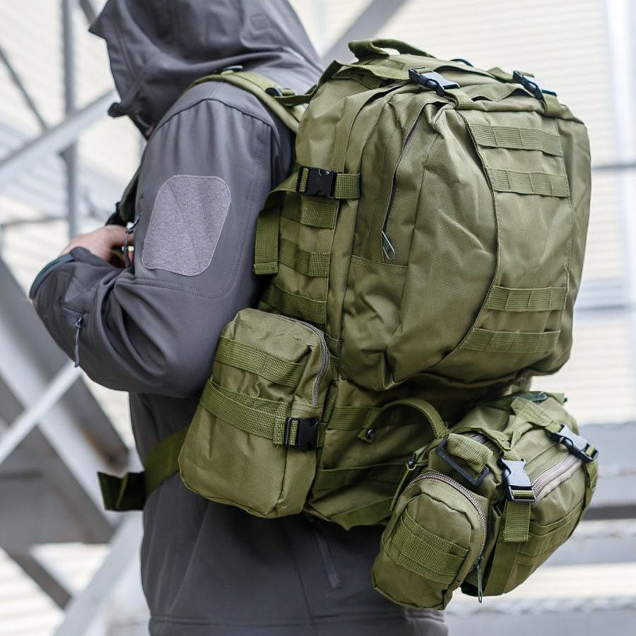 Сумка - подсумок тактическая поясная Tactical военная, сумка нагрудная с ремнем 5 литров кордура хаки