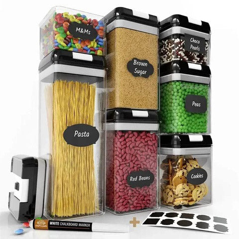 Набор контейнеров для еды FOOD Storage Container Set на защелках с уплотнителем из 7 предметов