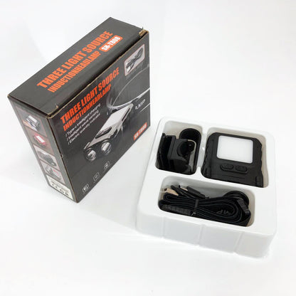 Фонарь налобный SH-T808-2XPE-20SMD-white/red с датчиком движения, мощный налобный фонарь для рыбалки