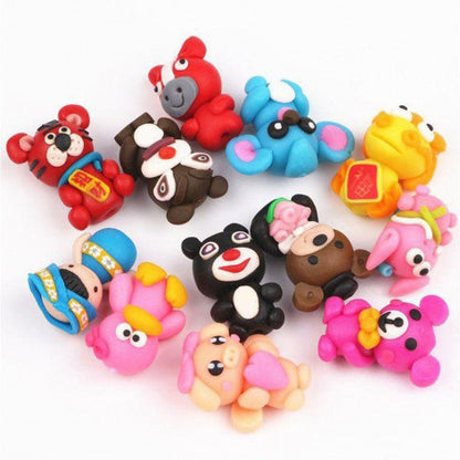 Легкий воздушный пластилин 24 цвета для лепки с инструментами набор для творчества художественный