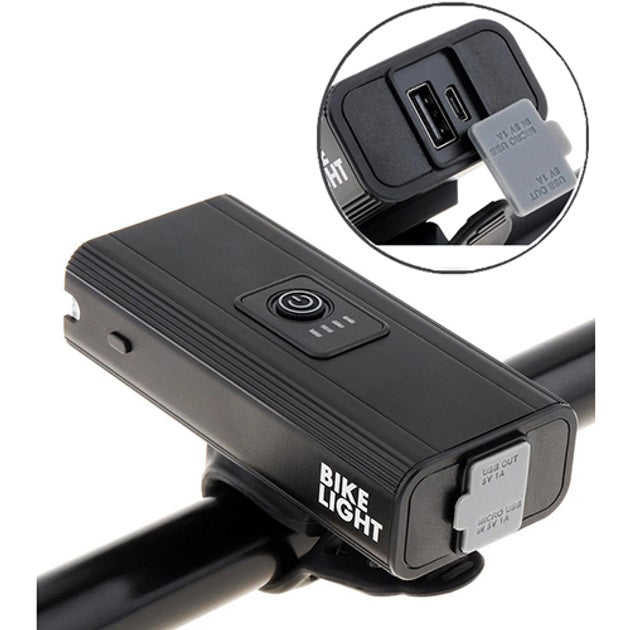 Велосипедный фонарь BK-04Pro 2T6 алюминий, дальний и ближний свет, Велосипедный фонарь с защитой от влаги