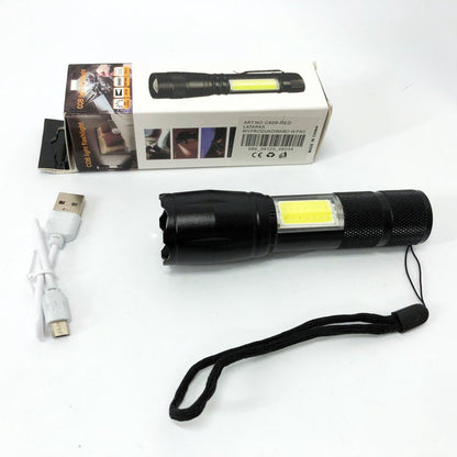 Фонарик карманный PLD C609-T6+COB, Сверхмощный фонарик, Яркий фонарик, Качественный фонарик