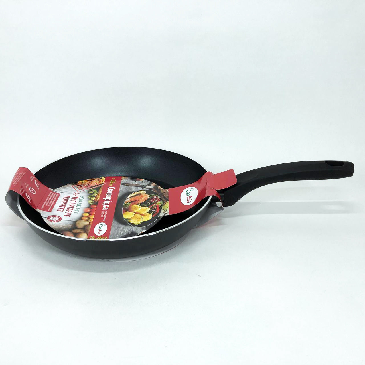 Сковорода 26 см Con Brio СВ-2622 FULL INDUCTION, Сковорода с индукционным дном, антипригарная сковорода