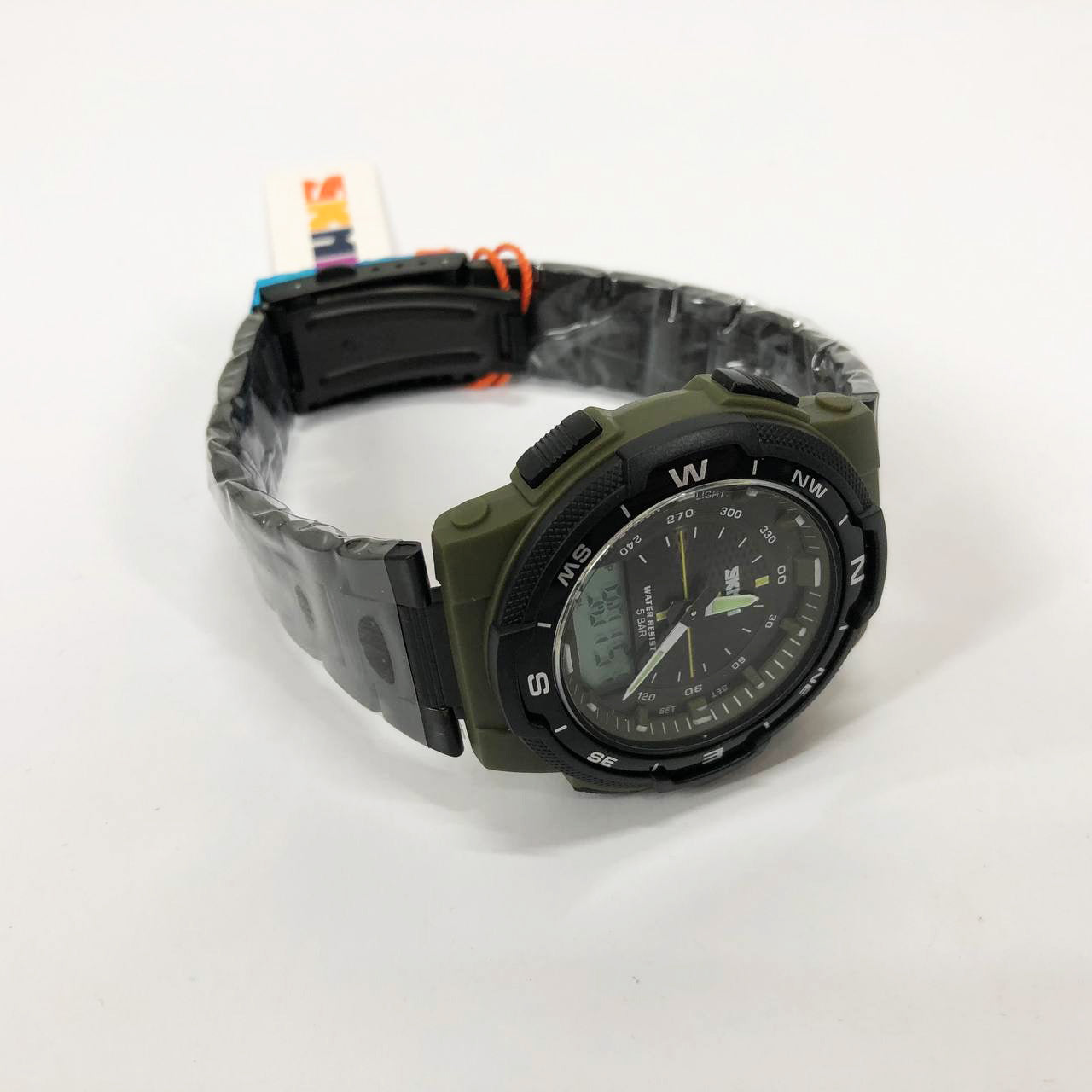 Годинник наручний чоловічий SKMEI 1370AG, армійський годинник протиударний, годинник армійський скмей