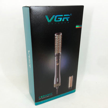 Фен расческа VGR V-559 для завивки и сушки волос керамическое покрытие 2 скорости 2 насадки