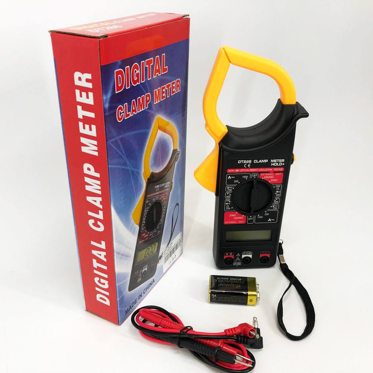 Цифровой мультиметр токовые клещи Digital DT-266 мультитестер тестер вольтметр, Хороший мультиметр