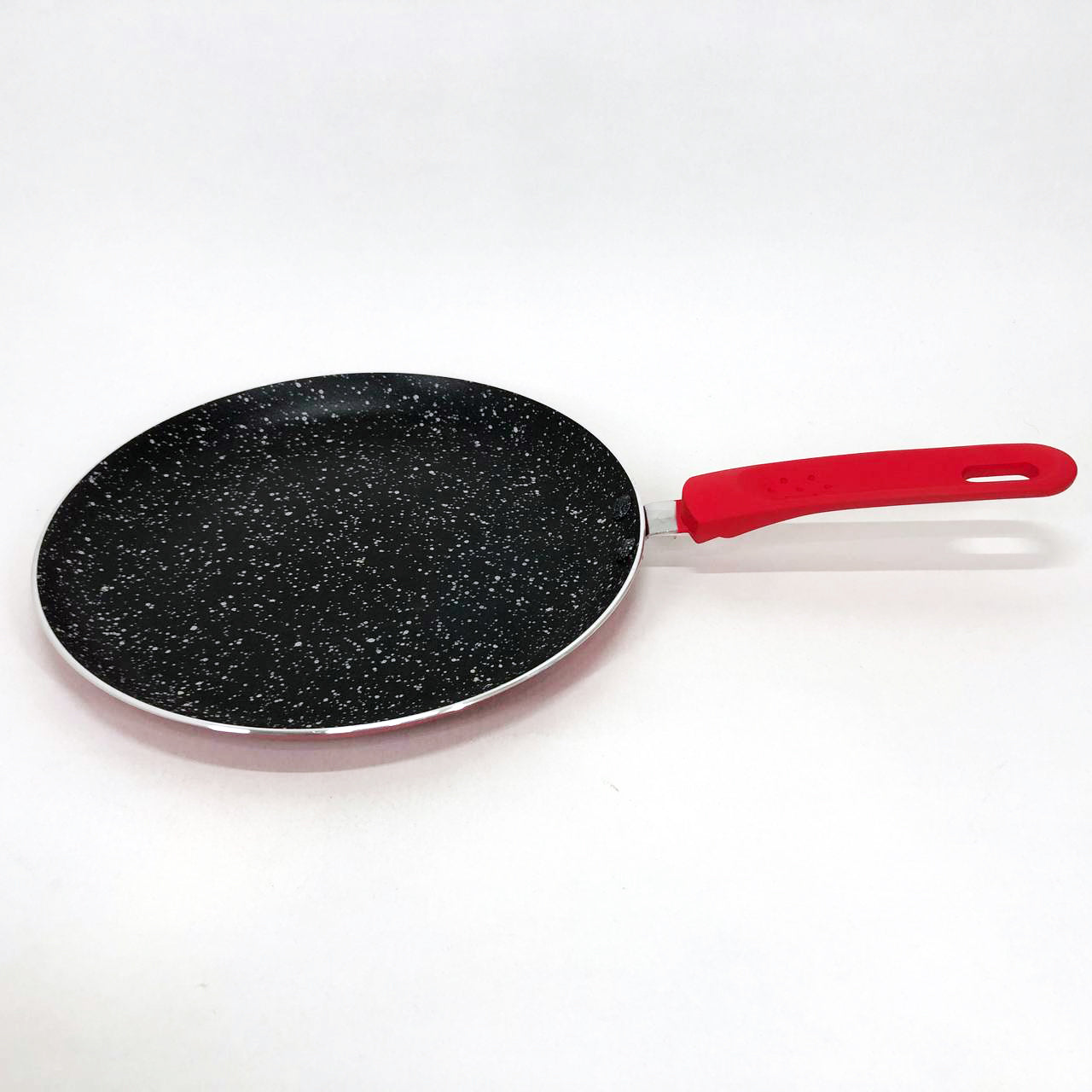 Сковорода блинная 24 см с антипригарным покрытием Con Brio CB-2424 для всех видов плит. Цвет: красный