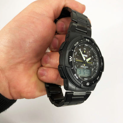 Часы наручные мужские SKMEI 1370BKWT, часы для военнослужащих, фирменные спортивные часы