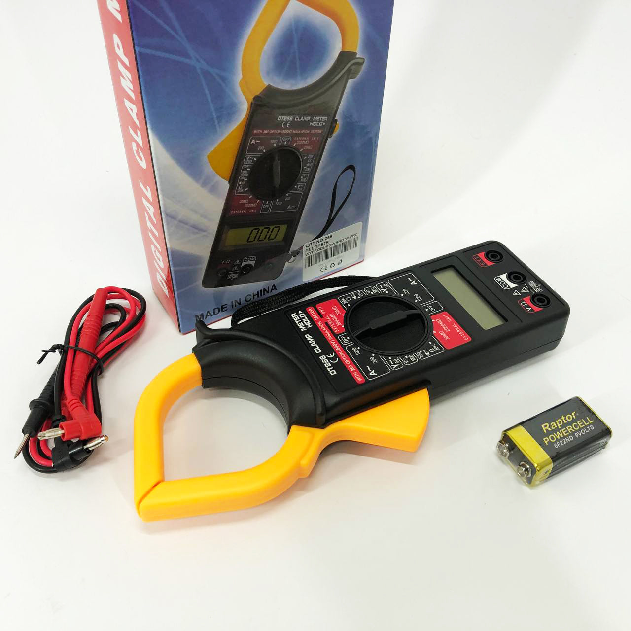 Цифровой мультиметр токовые клещи Digital DT-266 мультитестер тестер вольтметр, Хороший мультиметр