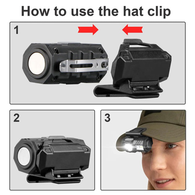 Фонарь налобный T131-XPE+3SMD с датчиком движения, Налобный фонарь для туризма рыбалки и охоты